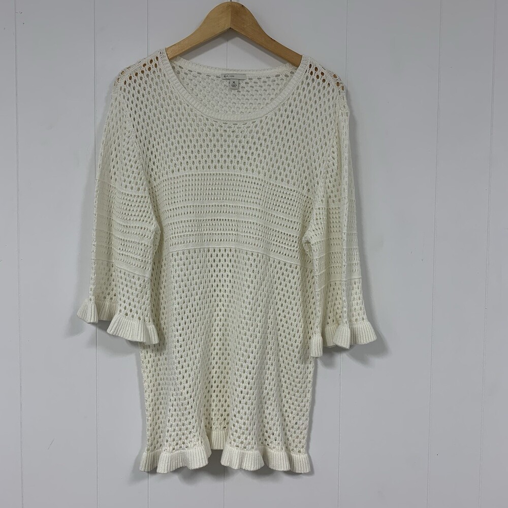 Est 1946 Women’s Beige Crochet Knit Top Size XL